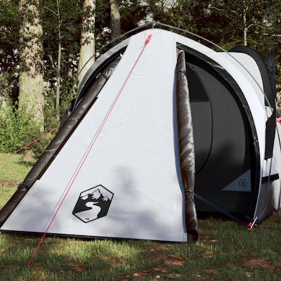 vidaXL Camping Tent White with Double Cloth for 2 People 320x140x110cm