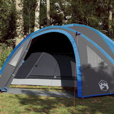 vidaXL Σκηνή Camping Μπλε με Διπλό Πανί για 4 Άτομα 300x250x122εκ.