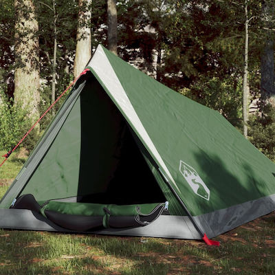 vidaXL Σκηνή Camping Πράσινη για 2 Άτομα 200x120x88εκ.