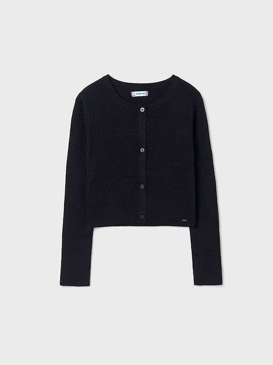 Mayoral Kids Cardigan Knitted Black