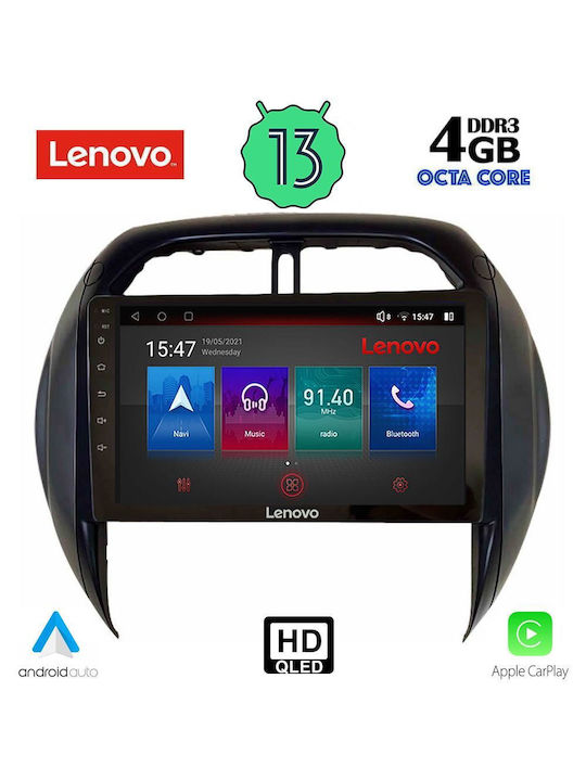 Lenovo Car Audio System for Toyota RAV 4 2000-2006 with Clima (Bluetooth/USB/AUX/WiFi/GPS/Apple-Carplay/Android-Auto) with Touch Screen 9"