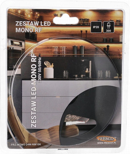 Prescot Ταινία LED Φυσικό Λευκό Φως Τύπου SMD5050 με Τηλεχειριστήριο