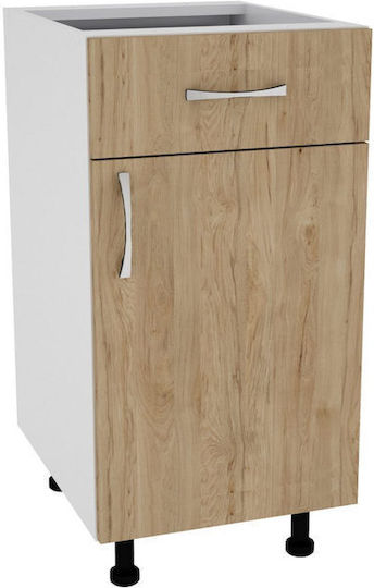 Karo Bodenstehender Schrank Lemn Natural/alb 40x50x80Stück Karo Bodenstehender Schrank Lemn Natural/alb 40x50x80Stück