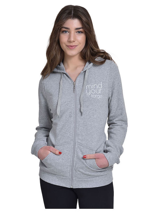 Target Women's Hooded Cardigan Gray