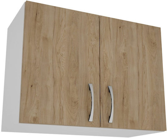 Karo Ντουλάπι Κρεμαστό Natural/alb 60x30x45εκ. Karo Ντουλάπι Κρεμαστό Natural/alb 60x30x45εκ.