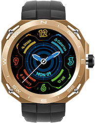 Microwear HW3 Smartwatch με Παλμογράφο (Black Gold)