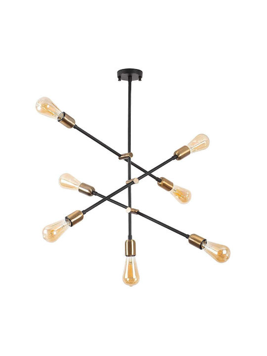 Opviq Suspendat Candelabru Negru