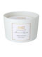 Christmas Glass White Candle 11x11cm Fresh Cotton
