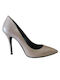 Mourtzi Leather Taupe Heels