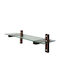 Ράφι Τοίχου Walnut 85x25x25εκ.