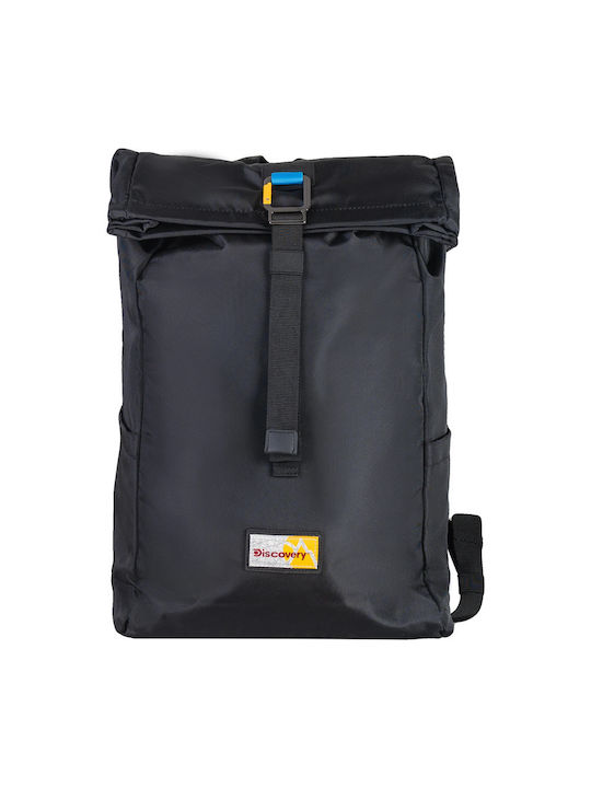 Discovery Men's Fabric Backpack Waterproof Black