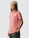 The North Face Damen Sportlich T-shirt Rosa