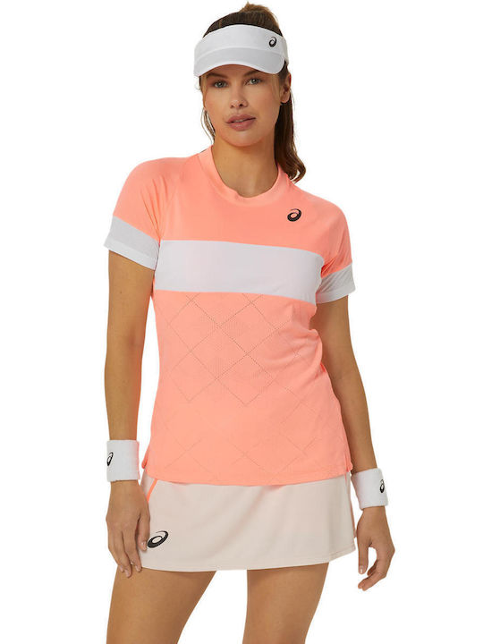 ASICS Γυναικείο Αθλητικό T-shirt Πορτοκαλί