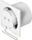Orno Wall-mounted Ventilator Bathroom 100mm White