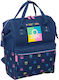 Benetton Cool Schulranzen Rucksack Junior High-High School Blau