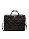 Guess Quilted 4G Чанта за Рамо / Ръчна за лаптоп 15" в Черен цвят