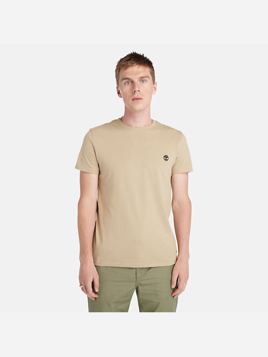 Timberland Ss Dunstan River T-shirt Bărbătesc cu Mânecă Scurtă beige