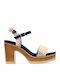 Sandalen Marineblau