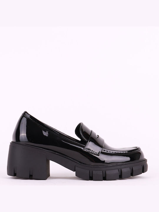 Kalliope Patent Leather Black Heels