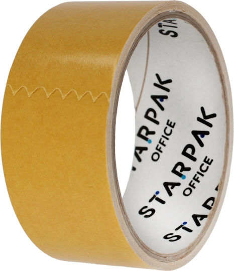 Starpak Αυτοκόλλητη Ταινία Διπλής Όψης Μπεζ 5mx38mm