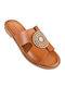 Sandale Casual Damă de Piele Tabac