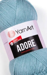 YarnArt Acrilyc Knitting Yarn Light Blue 280m 1...