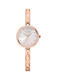 Pierre Lannier Crystals Watch with Pink Gold Metal Bracelet