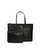 Guess Power Play Set Women's Bag Shopper Shoulder Black