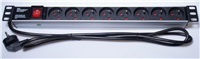 PremiumCord Rack Power Strip PDU-F10G08S 1Stück