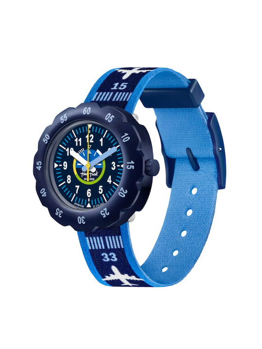 FlikFlak Kids Analog Watch with Fabric Strap Blue