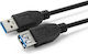 Microconnect USB 2.0 Cablu USB-A - USB-A female Negru 2m USB3.0AAF2B