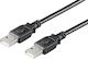 Microconnect USB 2.0 Kabel USB-A-Stecker - USB-A-Stecker Schwarz 0.5m USBAA05B