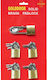 Golddoor Λουκέτο Μακρύλαιμο με Κλειδί 30mm 5τμχ