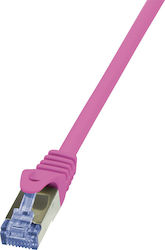 LogiLink U/UTP Ethernet Network Cable 1m Pink