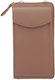 TelForceOne Crossbody Leather Wallet Book Case / Pouch Ροζ 46162