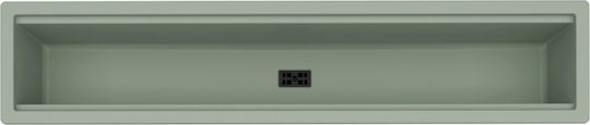 Elleci Dialogo C86 LKDC8682BKM Drop-In Chiuvetă din Granit Sintetic L86xW18cm Sage Green