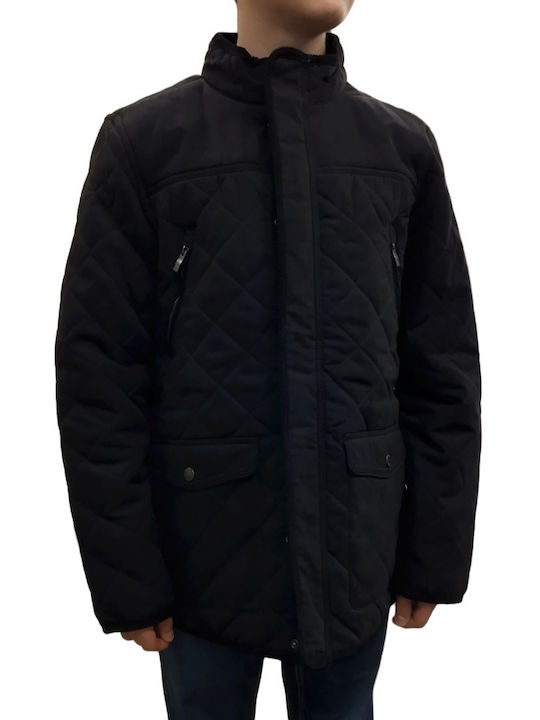 Waikiki Vibe Men's Winter Puffer Jacket BLACK