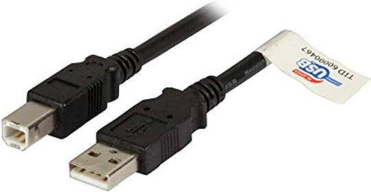 EFB USB 2.0 Cable USB-A male - USB-B male Μαύρο 1m K5256SW.1