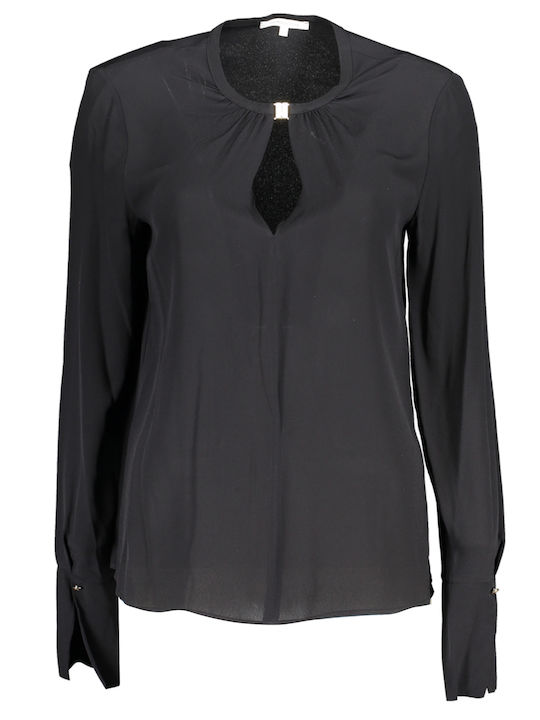 Patrizia Pepe Women's Blouse Long Sleeve Black