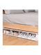 Plastic Shoe Organizer with 4 Shelves Gray 24.5x26.5x45cm