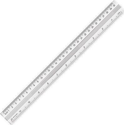 interDRUK Ruler Aluminum 30cm