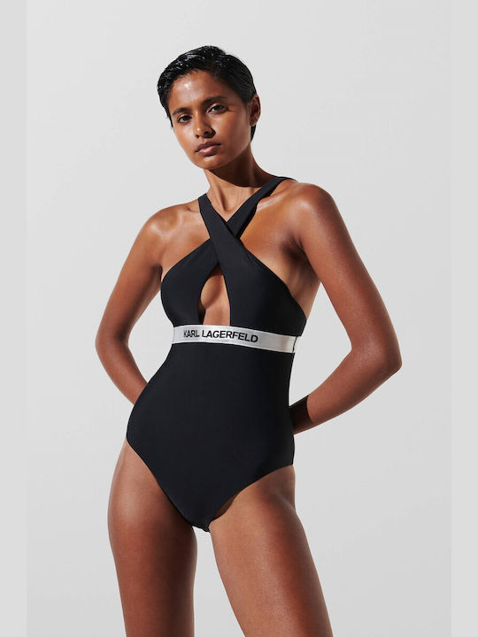 Karl Lagerfeld One-Piece Swimsuit Black