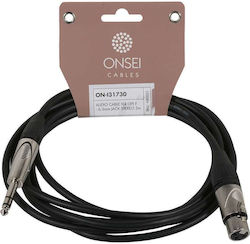 Onsei XLR female to 6.3mm male 3m Cable (ON-I31730)