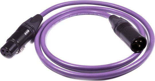 Melodika XLR male to XLR female 6m Cable Purple