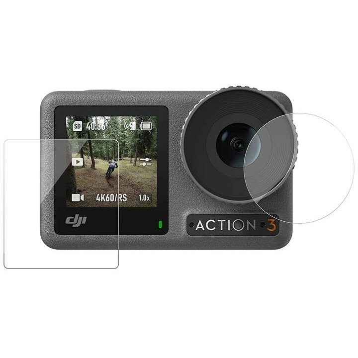 Tempered glass film TELESIN for DJI Osmo Action 4/3