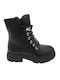 Xcess Kids Military Boots with Lace Black