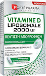 Forte Pharma Vitamin D Liposomal Vitamin für Unterstützung des Immunsystems 2000iu 30 veg. Kappen