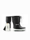 Kids Snow Boots with Laces Black