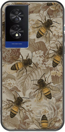 Bees Back Cover Silicone Multicolour (TCL 40 NXTPAPER 4G)