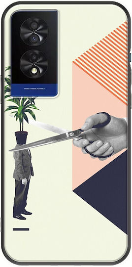 Cut Crap Back Cover Silicone Multicolour (TCL 40 NXTPAPER 4G)